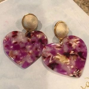 Acrylic heart earnings